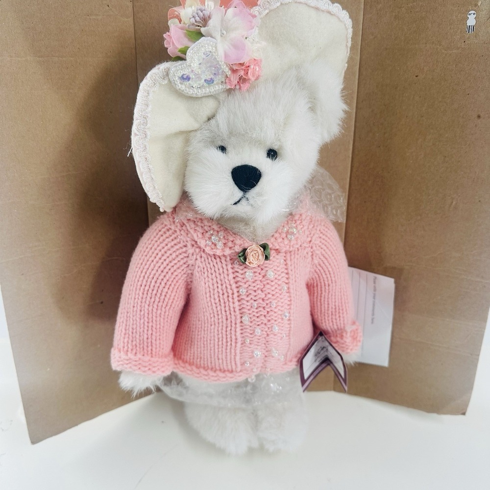 Vintage Ashton Drake Gallary Teddy Bear Hope Vicky Laugher‎ Pink Breast Cancer